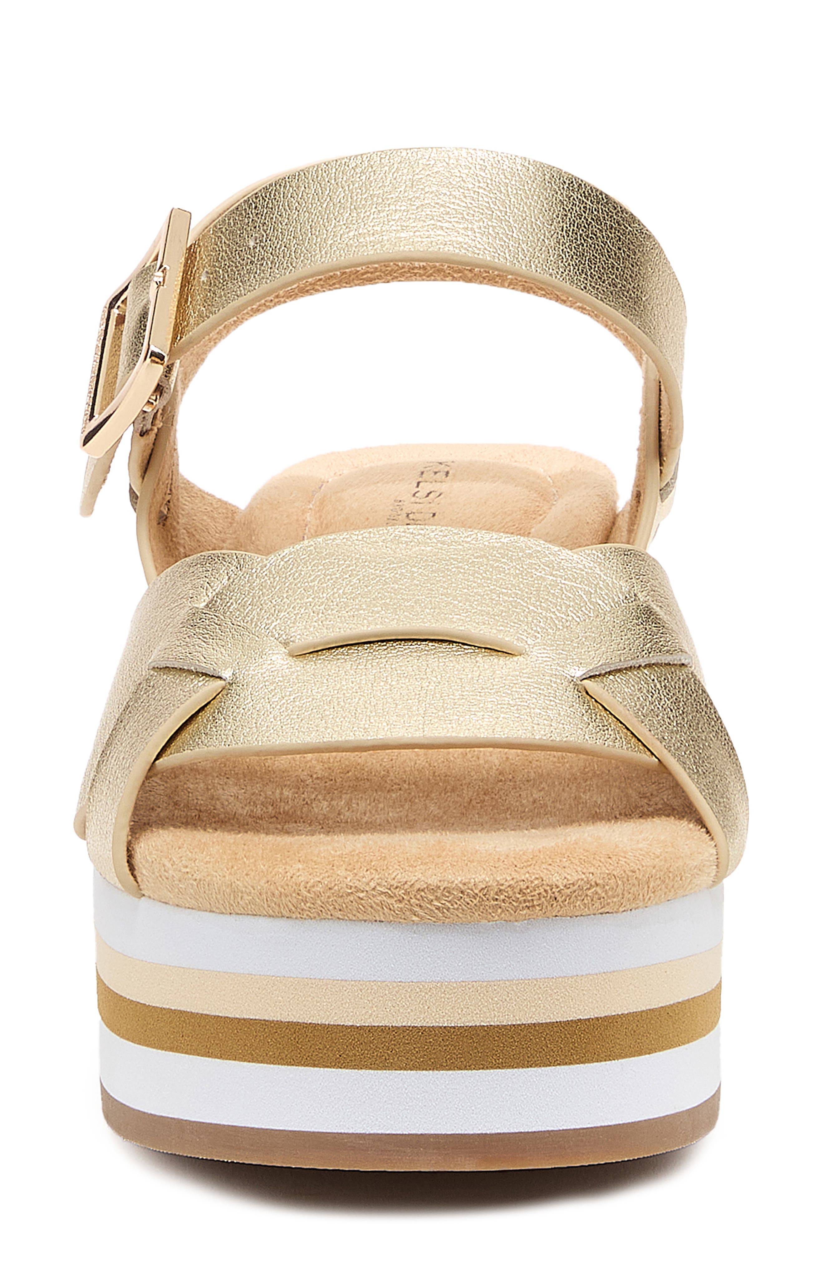 Breeze Platform Sandal, Alternate, color, LIGHT GOLD