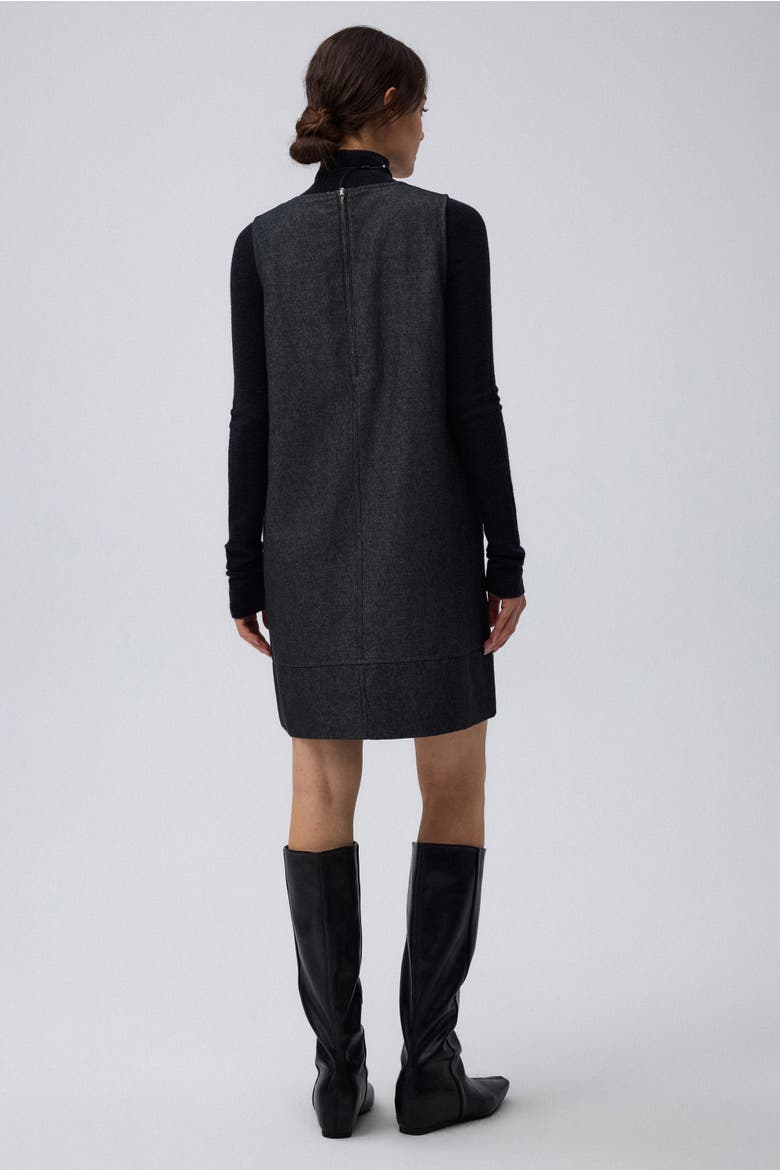 Denim Atelier Shift Dress, Alternate, color, black denim