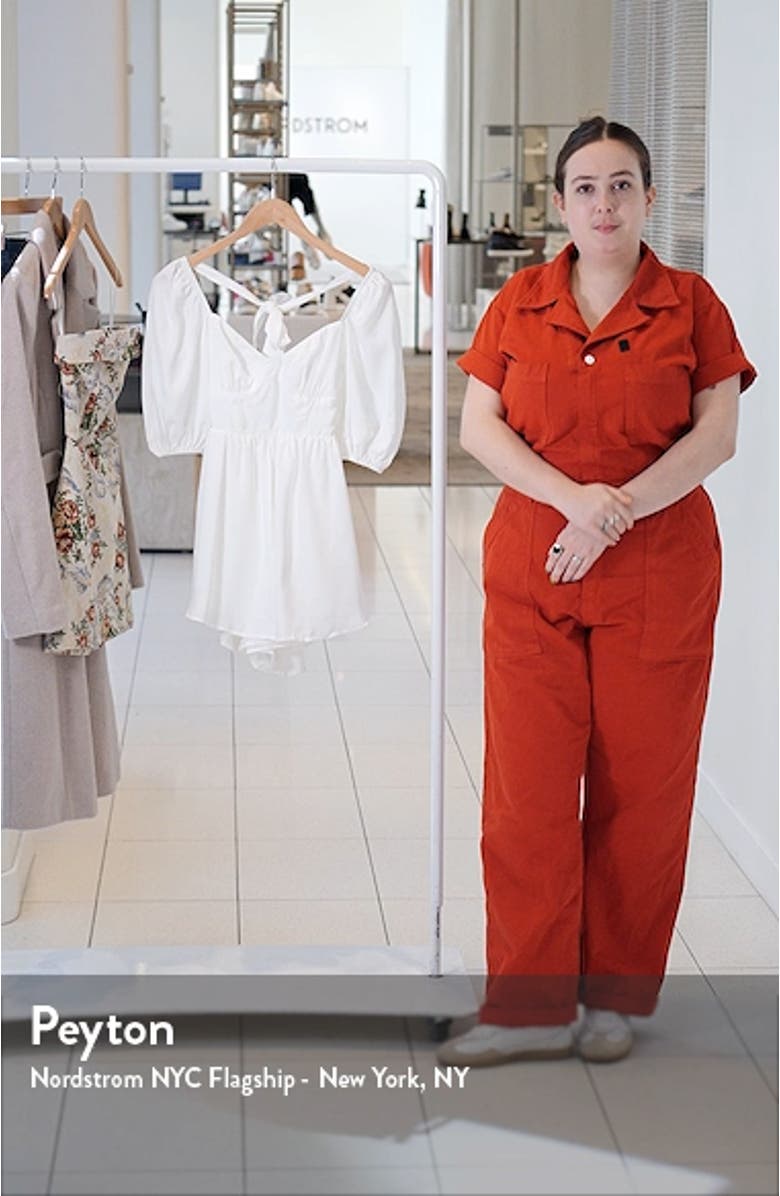 Billie Back Cutout Romper, sales video thumbnail