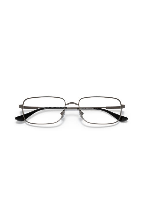 Brooks Brothers 57mm Rectangle Optical Glasses In Gray