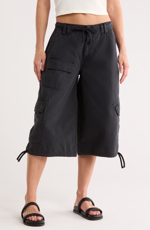Detroit Low Waist Baggy Crop Cargo Pants