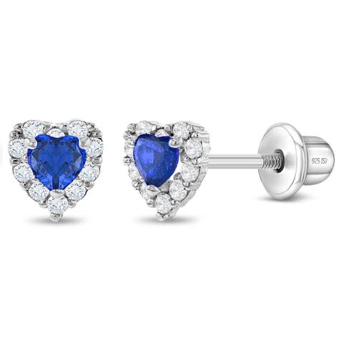 Princess Heart Cubic Zirconia Earrings