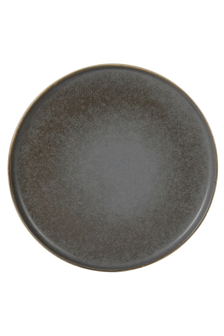 Coastal Forest 12-Piece Triple Reactive Glaze Stoneware Dinnerware Set, Alternate, color, Grey