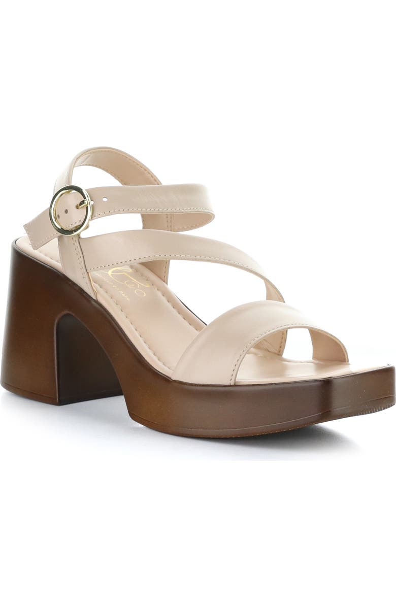 Bos. & Co. Veda Ankle Strap Platform Sandal, Main, color, Beige