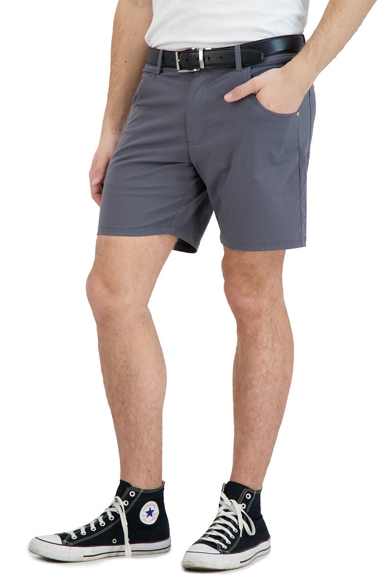 LEVINAS Everyday Stretch Chino Shorts, Alternate, color, Grey
