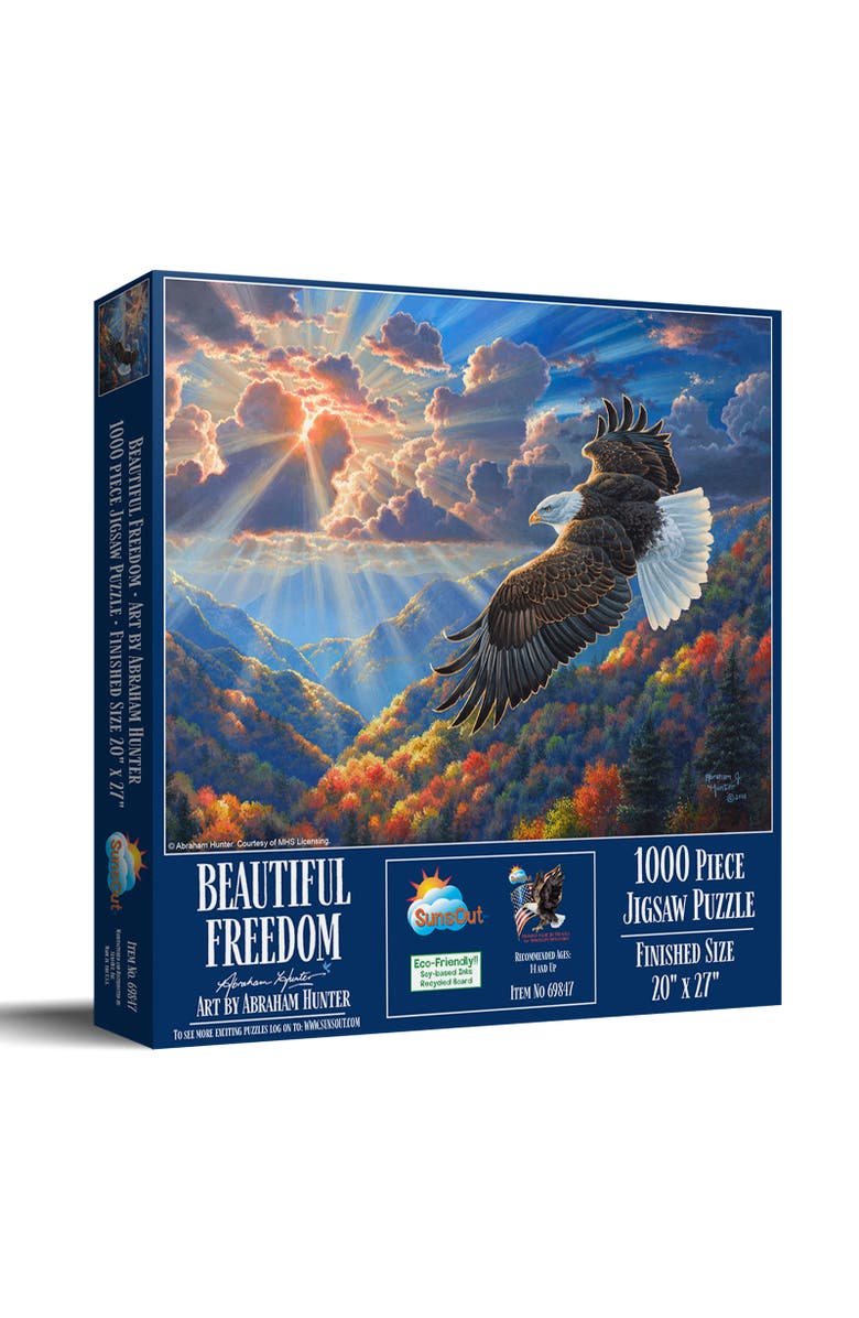 Sunsout Beautiful Freedom 1000 piece Jigsaw Puzzle for Adults, Main, color, Multicolor