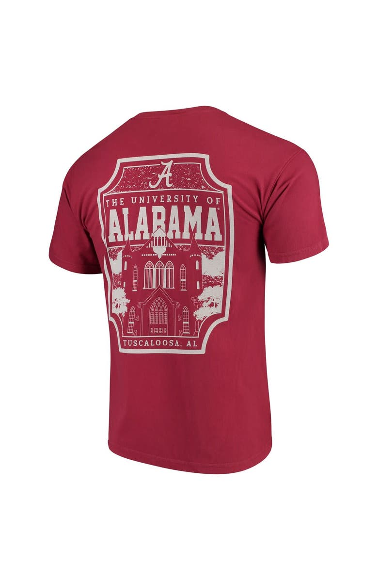 IMAGE ONE Men's Crimson Alabama Crimson Tide Comfort Colors Campus Icon T-Shirt, Alternate, color, 