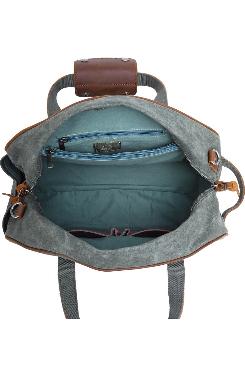 THE SAME DIRECTION Stone Creek Waxed Canvas Weekend Bag, Alternate, color,