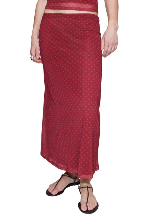 Polka Dot Tulle Maxi Skirt
