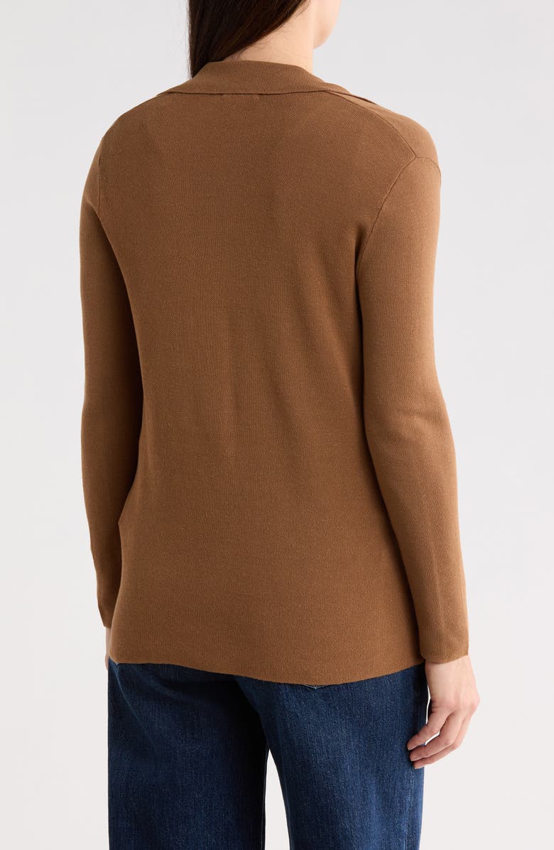 MAX STUDIO Boyfriend Cardigan Sweater, Alternate, color, Mocha
