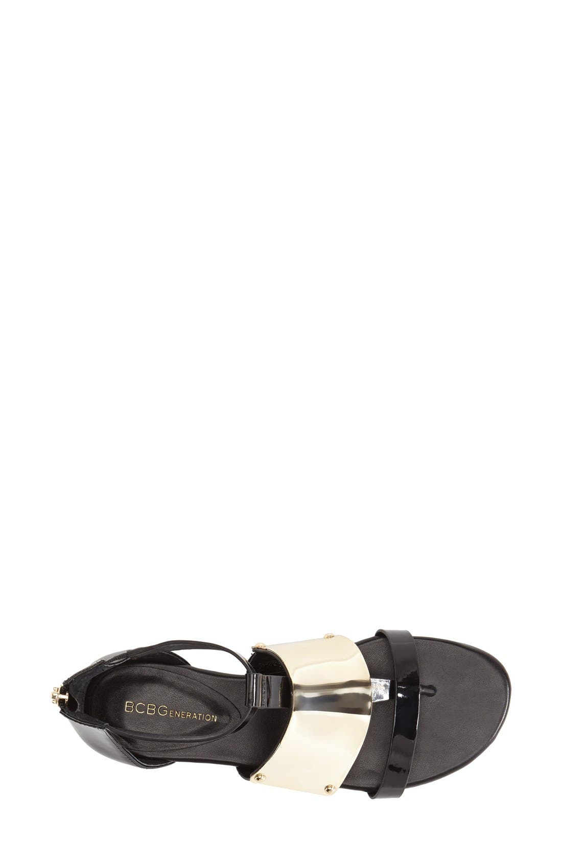 'Angelika' Gladiator Sandal, Alternate, color, BLACK