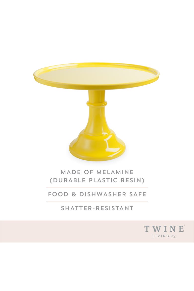 Melamine Cake Stand, Alternate, color, Yellow