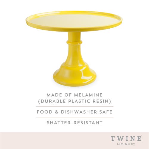 Twine Melamine Cake Stand In Yellow