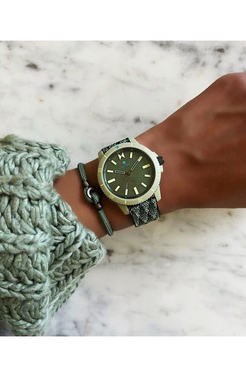 Mvmt Watches Minimal Sport Ocean Plastic Strap Watch, 38mm In Atlantic Green