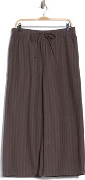 Eileen Fisher Wide Leg Crop Organic Cotton Blend Pants