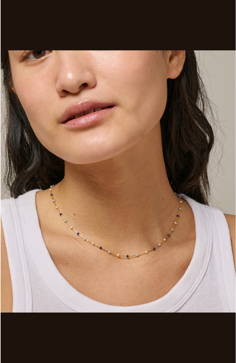 Enamel Copenhagen Lola Necklace, Alternate, color, Marine