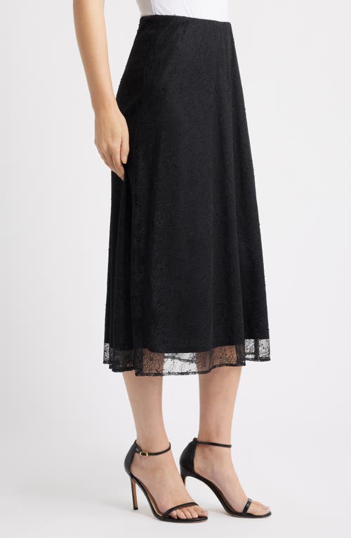 Anne Klein Lace A-line Skirt In Gray
