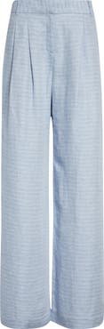 Ramy Brook Oscar Wide Leg Linen Blend Pants