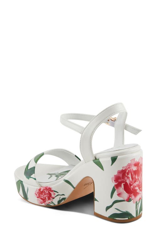 Azura By Spring Step Oh My Kay Platform Sandal In White