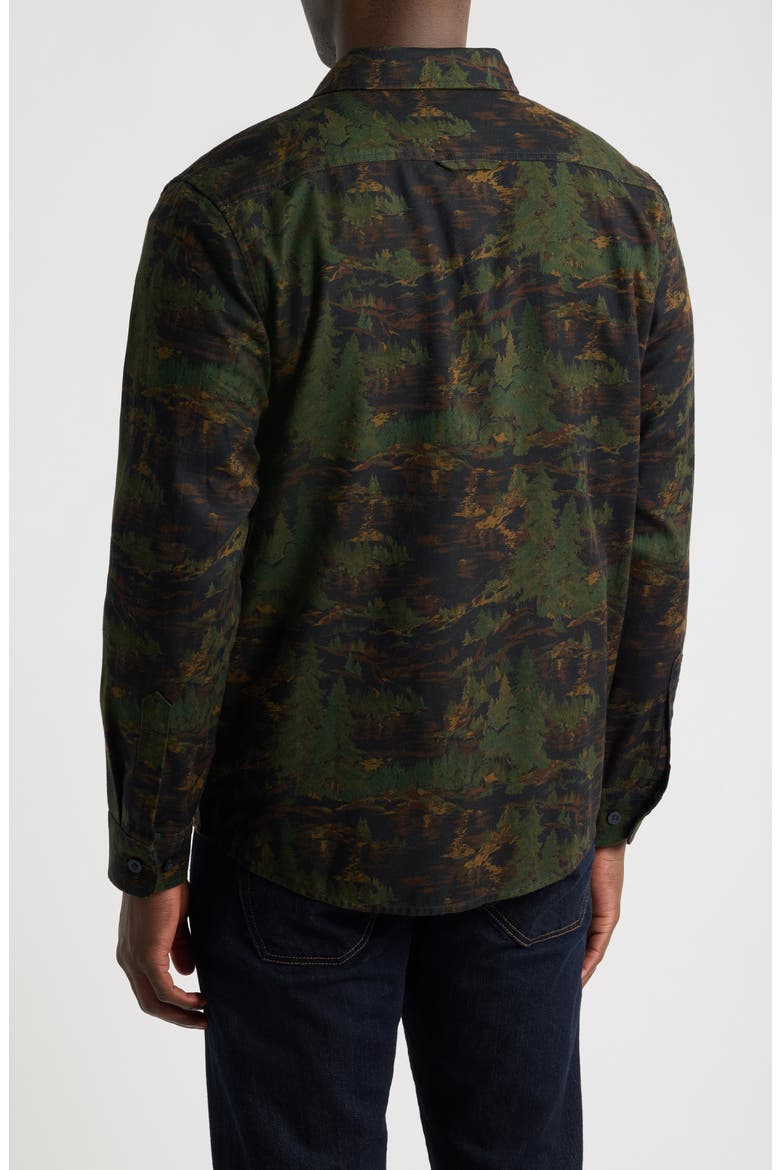 Tanner Twill Long Sleeve Button Up Shirt, Alternate, color, VALLEY NAVY/ GREEN