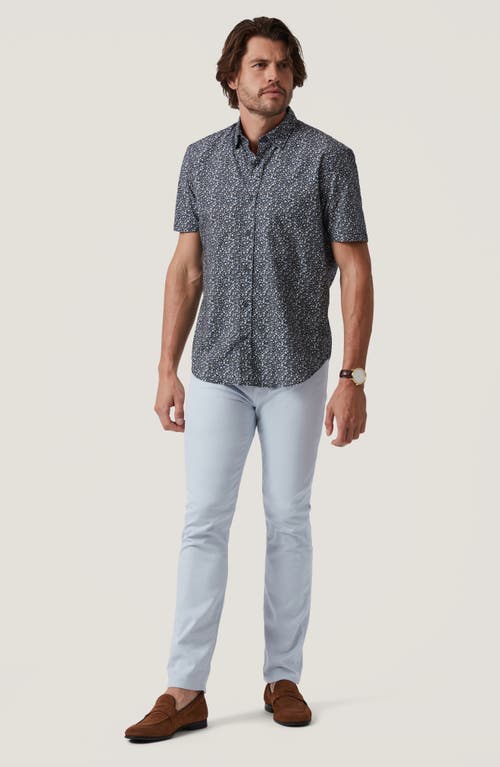34 Heritage Field Floral Short Sleeve Button-up Shirt In Navy