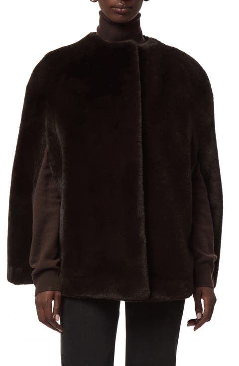 Sloane Faux Fur Cape