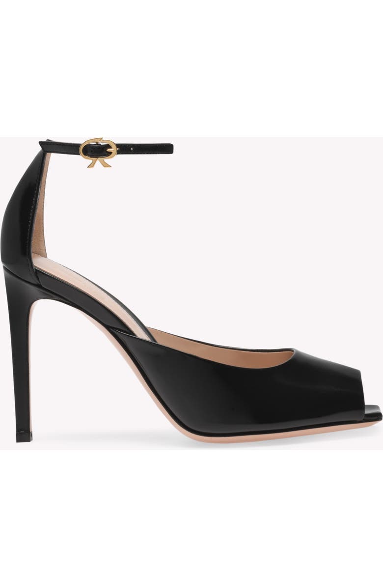 Gianvito Rossi Ethel Sandal, Main, color, Black Nappa