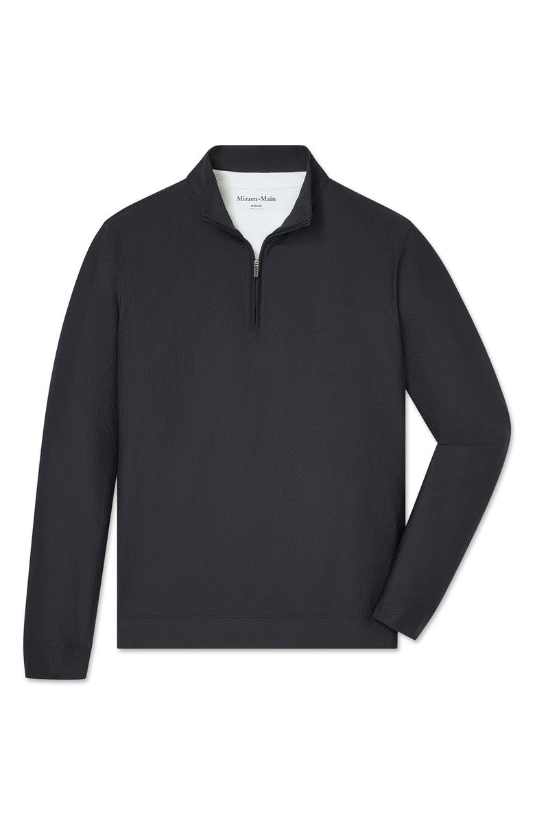 Mizzen+Main Easton Textured Quarter Zip Pullover, Alternate, color, 