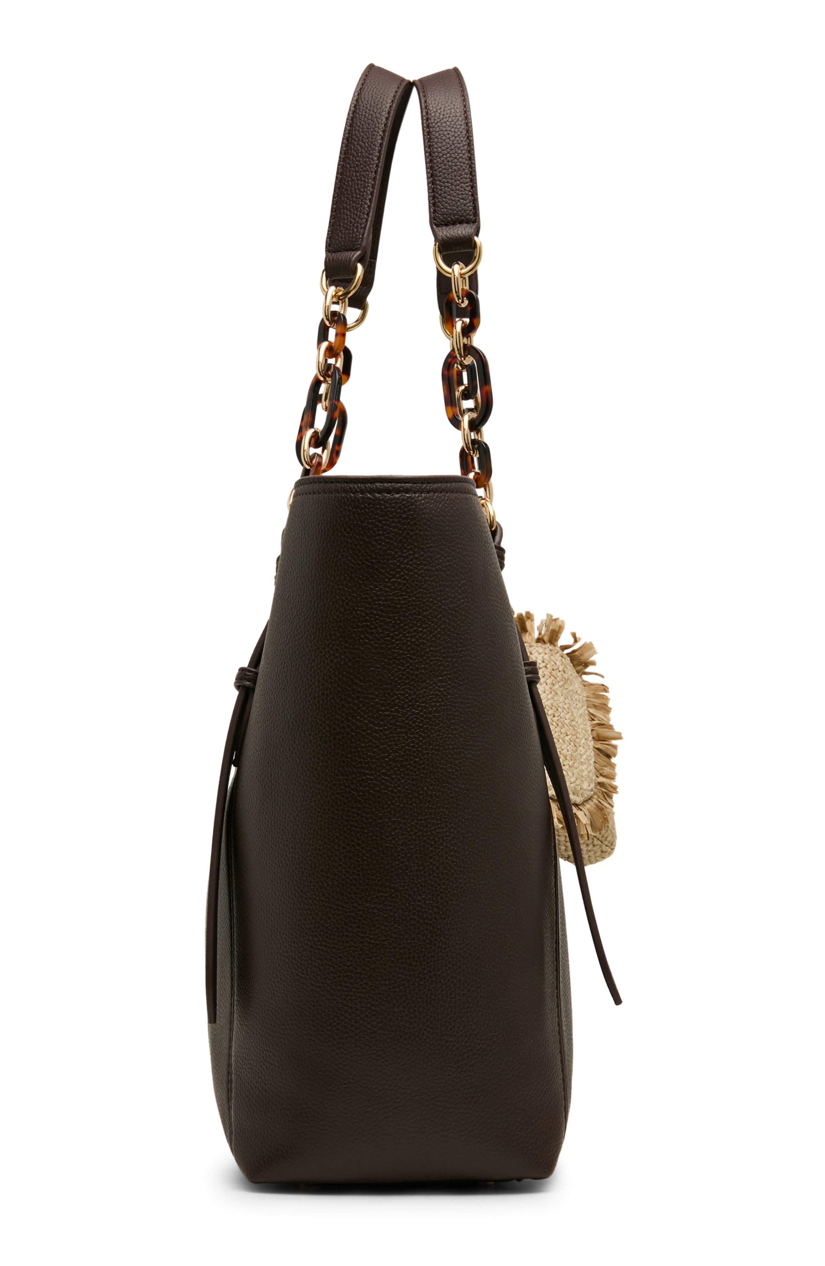 Anne Klein Medium Tote, Alternate, color, Espresso