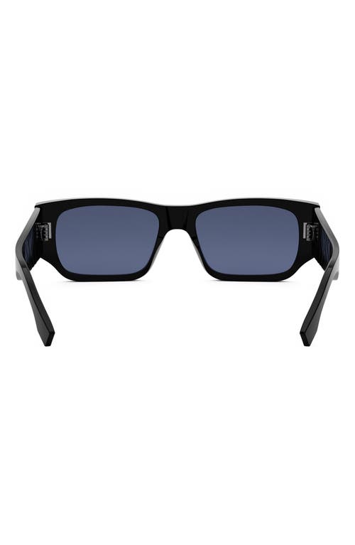 Fendi Ff Squared 54mm Rectangular Sunglasses In Multi