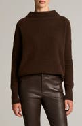 Vince Boiled Cashmere Funnel Neck Pullover