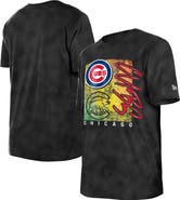 New Era Women's New Era  Black Chicago Cubs Sport Classics Enzyme Wash  Oversized T-Shirt