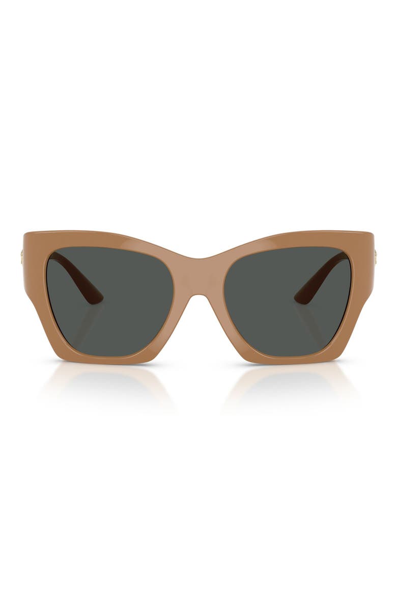 54mm Irregular Sunglasses, Main, color, DARK GREY