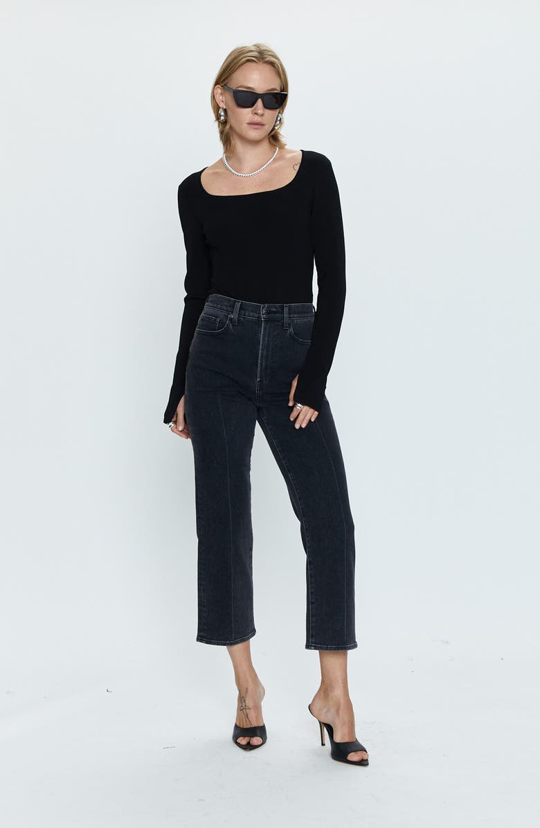 Pistola Cassie High Waist Crop Straight Leg Jeans, Alternate, color,