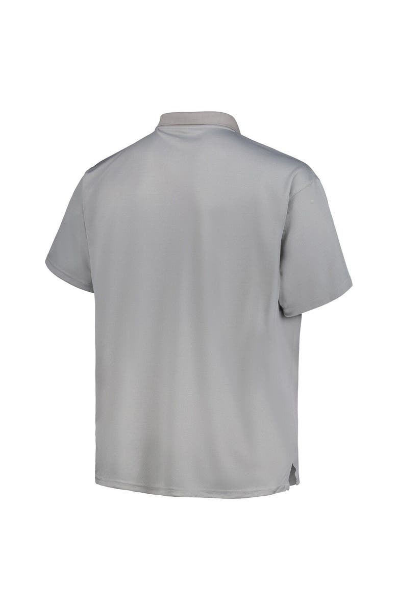 PROFILE Men's Profile  Heather Gray Los Angeles Dodgers Birdseye Polo, Alternate, color, 