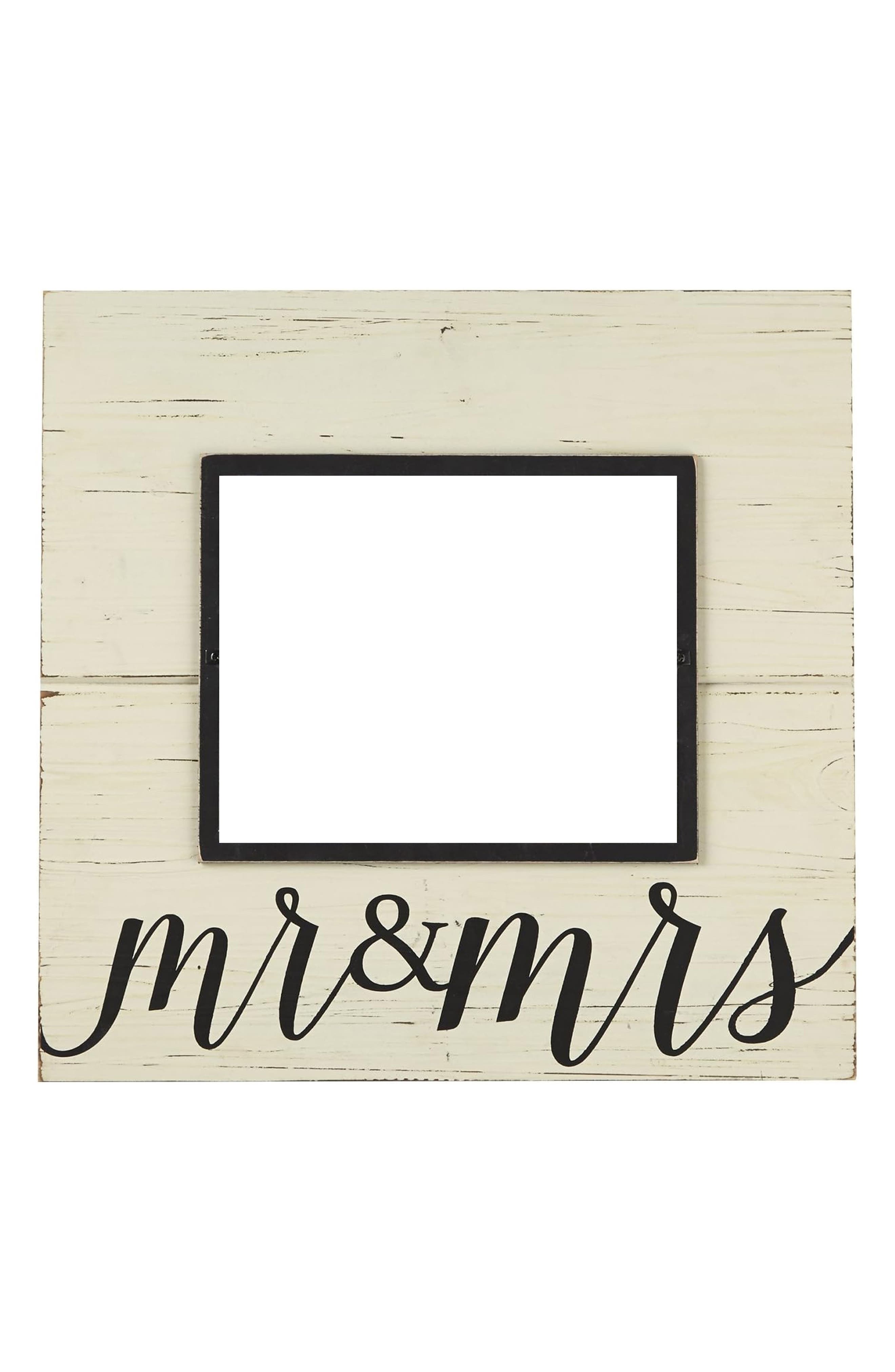 Mud Pie Mr & Mrs Picture Frame