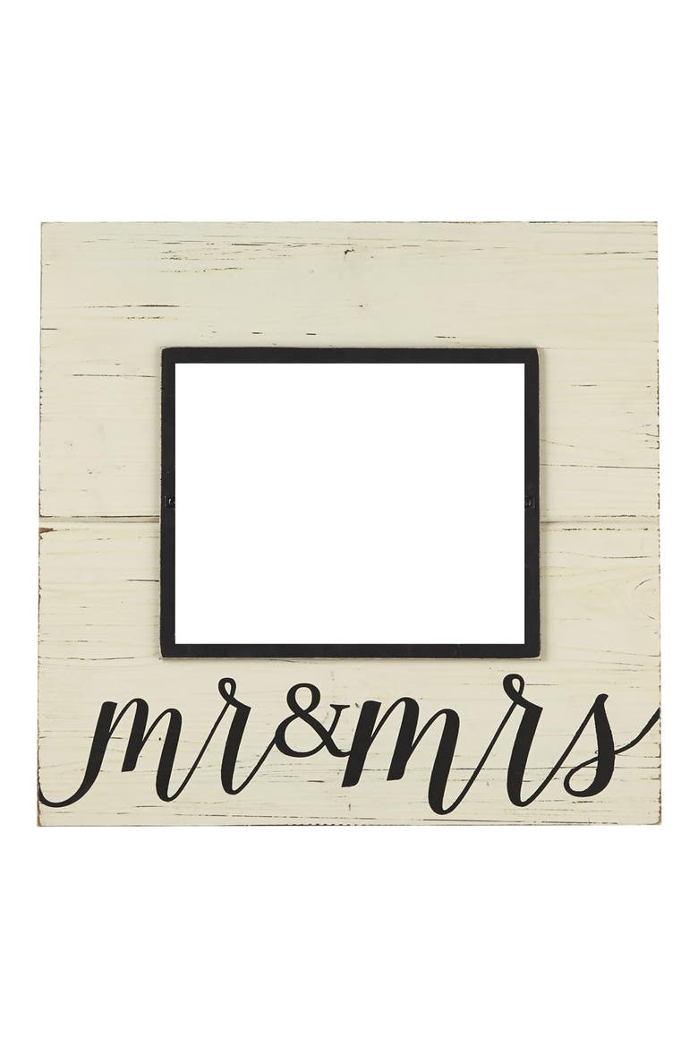 Mr & Mrs Picture Frame, Main, color, WHITE