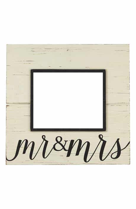 Mud Pie Mr & Mrs Picture Frame
