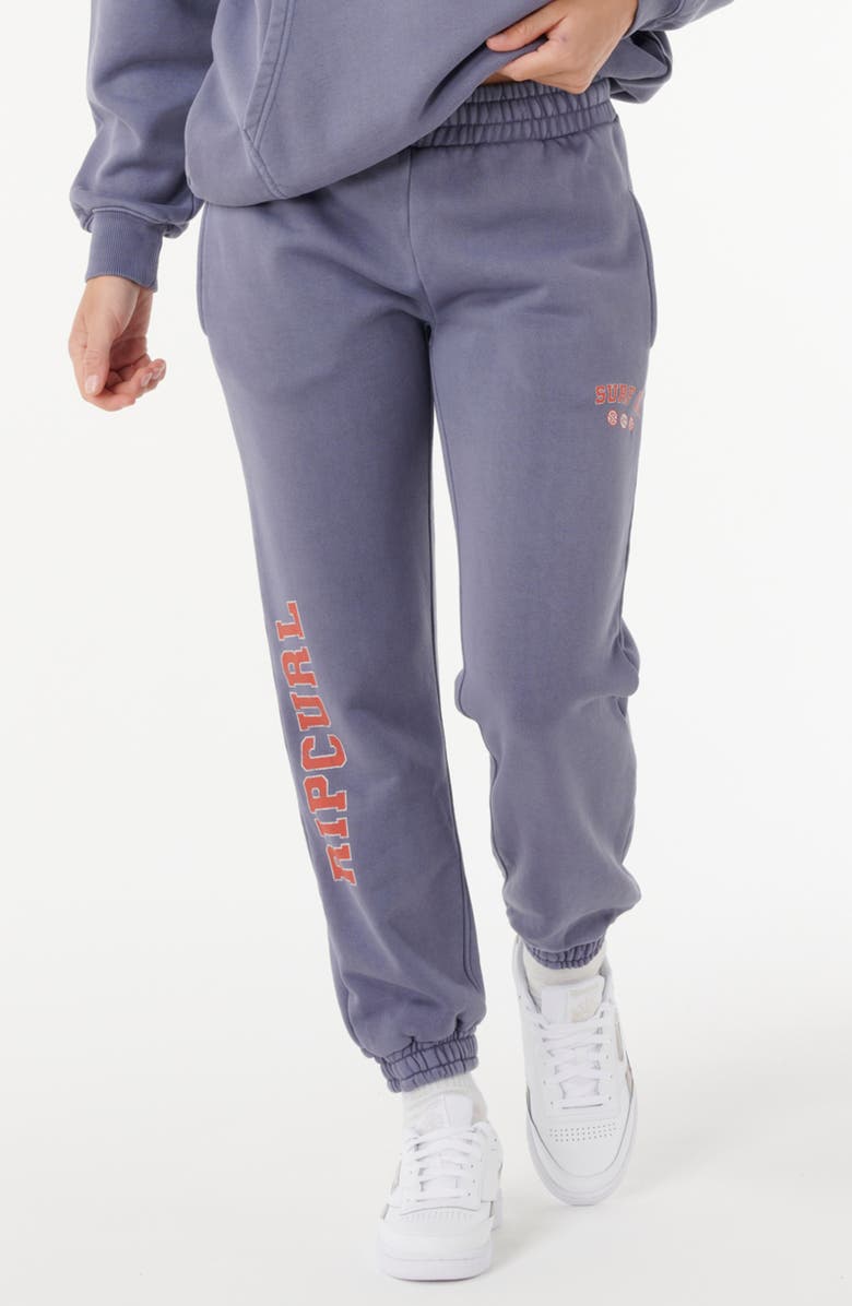 Rip Curl Varsity Sports Track Pants, Main, color, Blue Grey