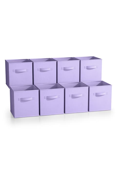 8-Pack Foldable Storage Cube Bins