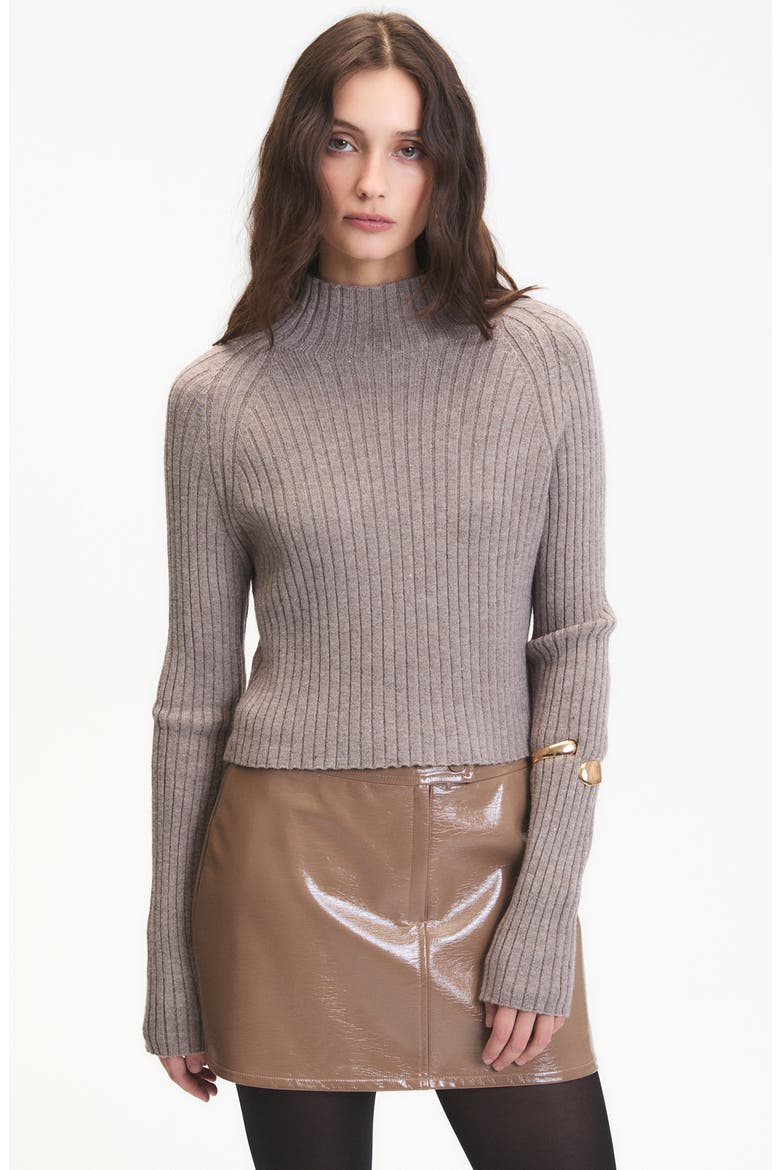 Randy Rib Crop Sweater, Alternate, color, MINK