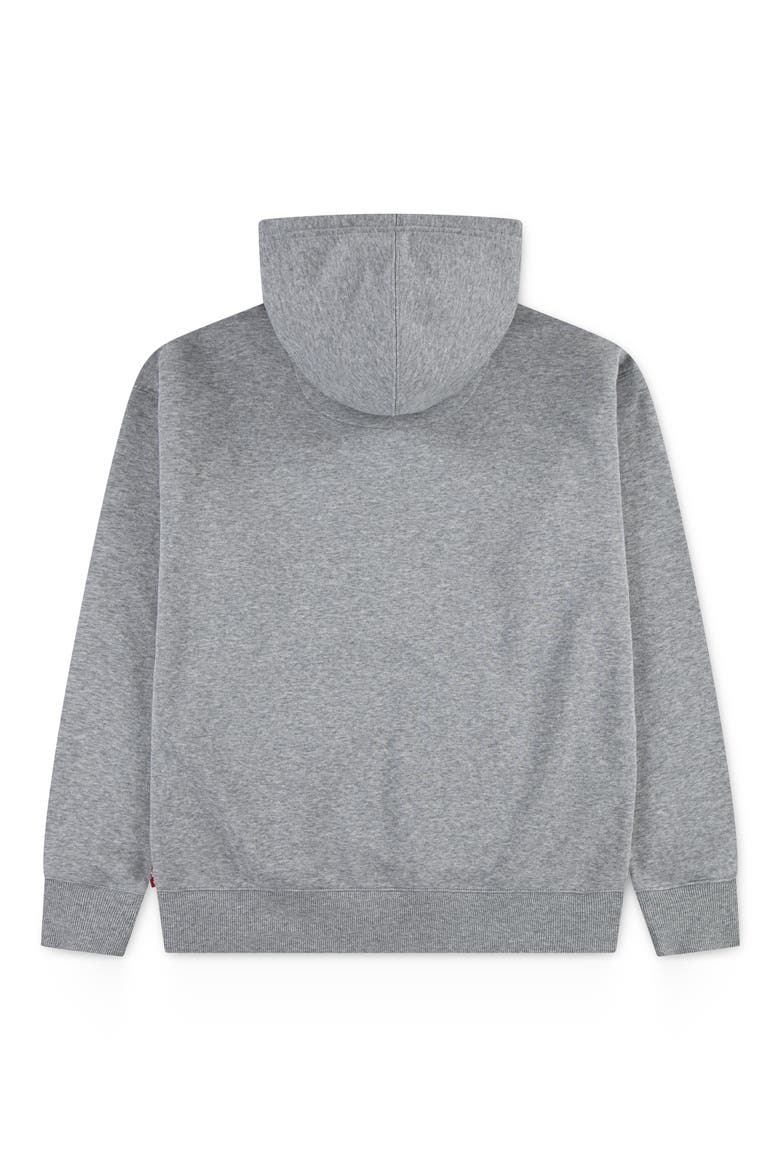 Kids' Graphic Fleece Hoodie, Alternate, color, GREY HEATHER