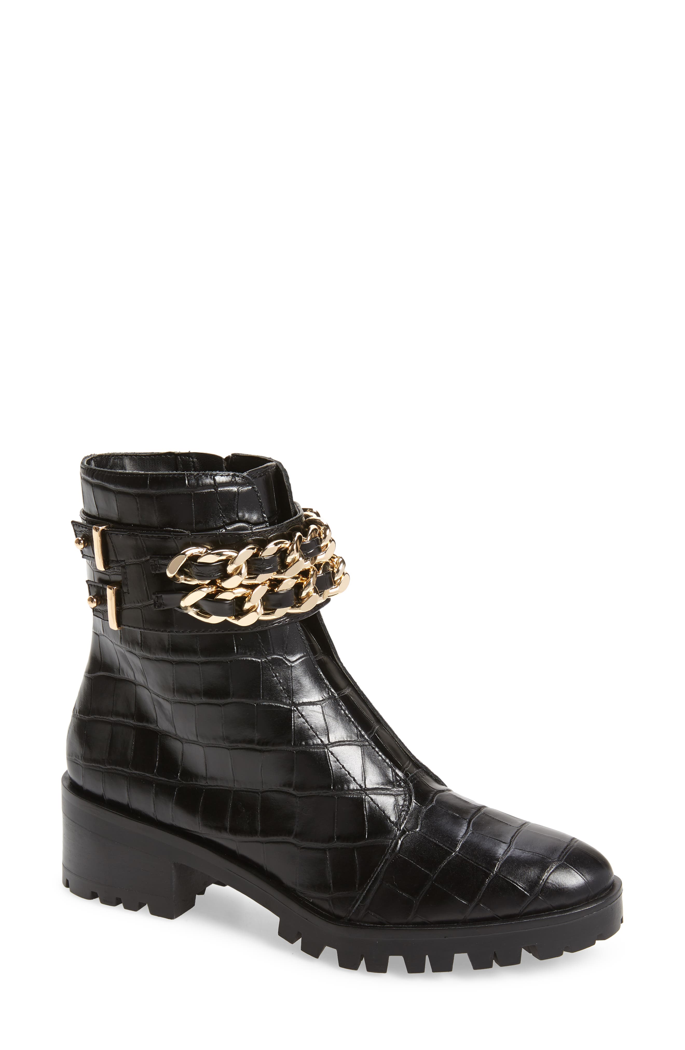 KARL LAGERFELD PARIS Palmer Combat Boot, Main, color, 