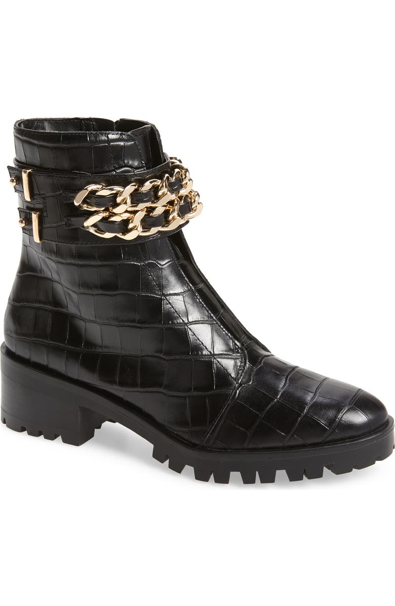 KARL LAGERFELD PARIS Palmer Combat Boot, Main, color,