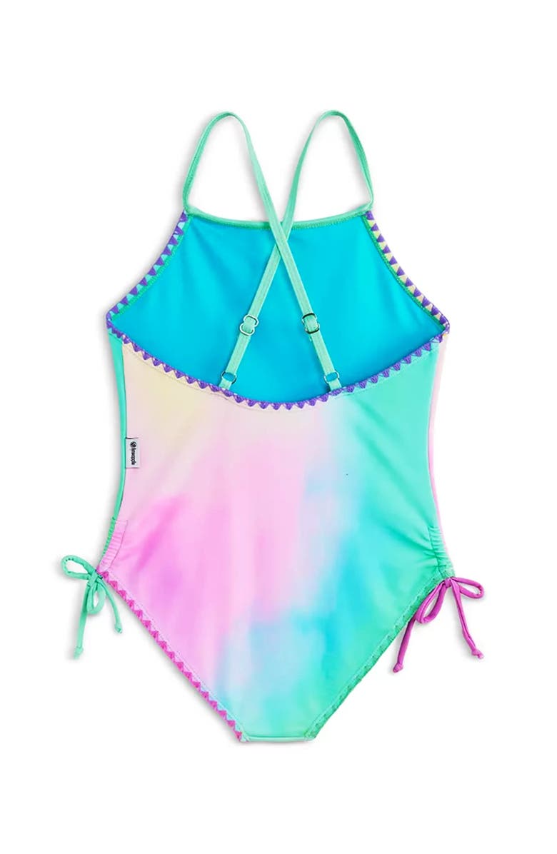 Limeapple Gradient Printed One Piece Swimsuit, Alternate, color, Multicolor