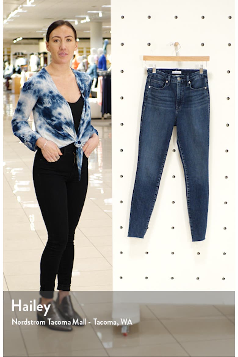 Good Legs High Waist Raw Hem Skinny Jeans video