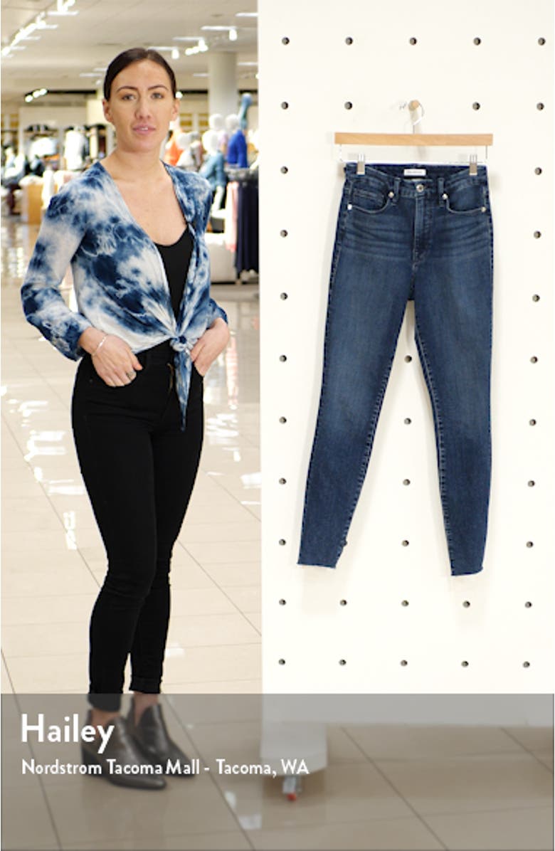 Good Legs High Waist Raw Hem Skinny Jeans, sales video thumbnail