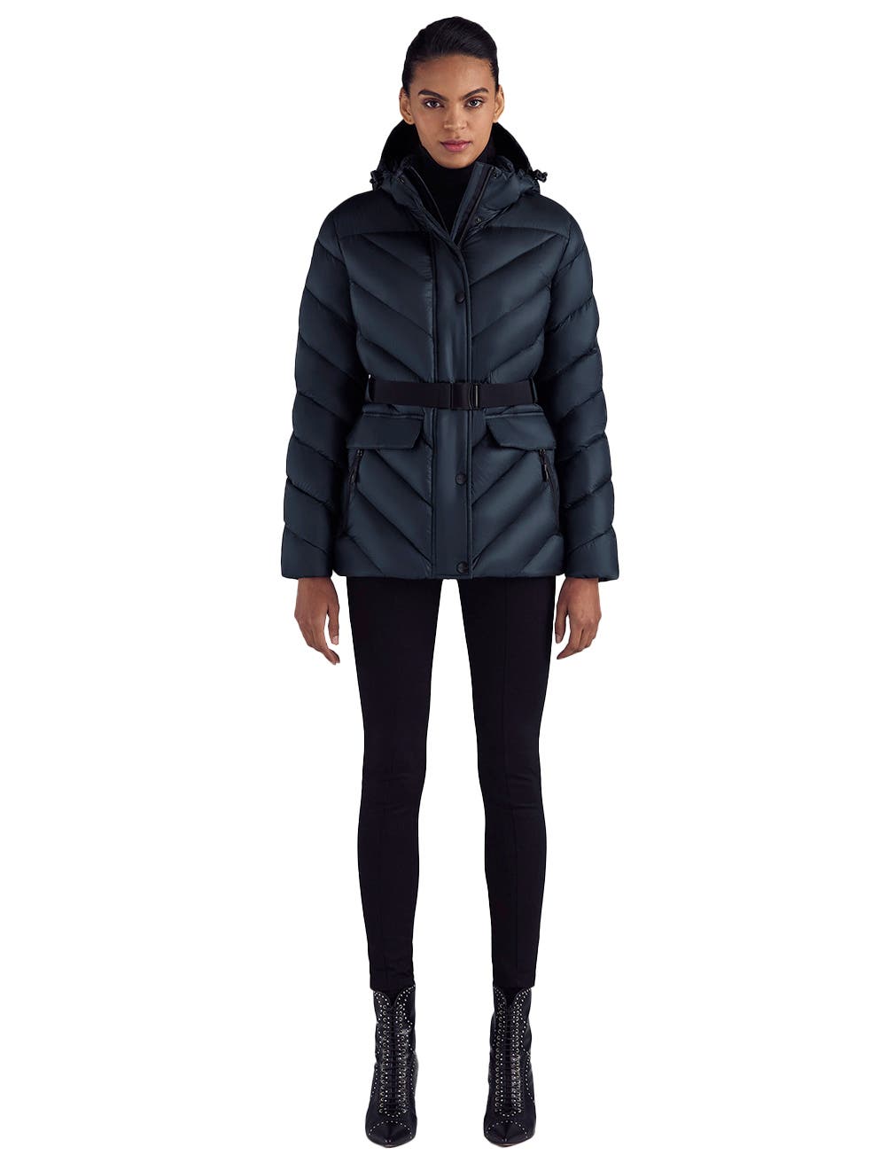 Montalva Women's Puffer Down Belted Jacket - image 5