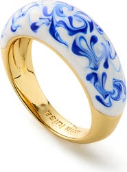 Ana Luisa Wrenley Marble Blue Ring