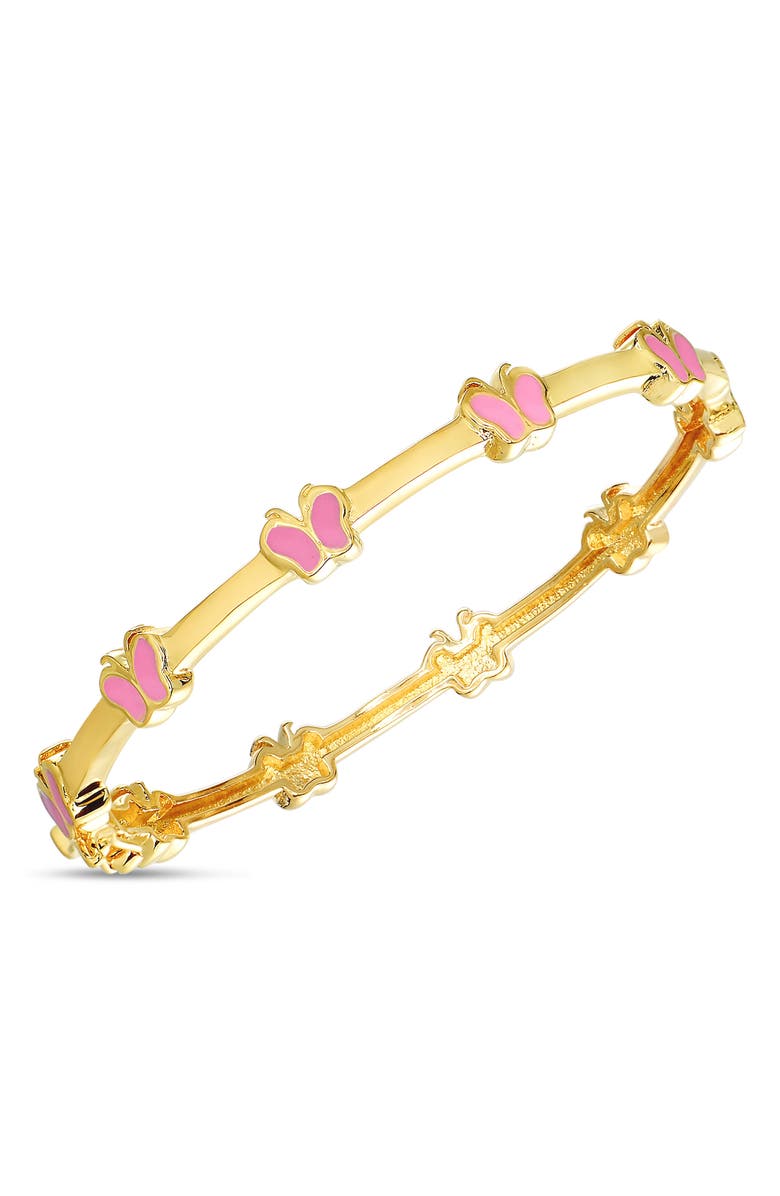 Lily Nily Kids' Butterfly Station Bangle, Main, color, Pink